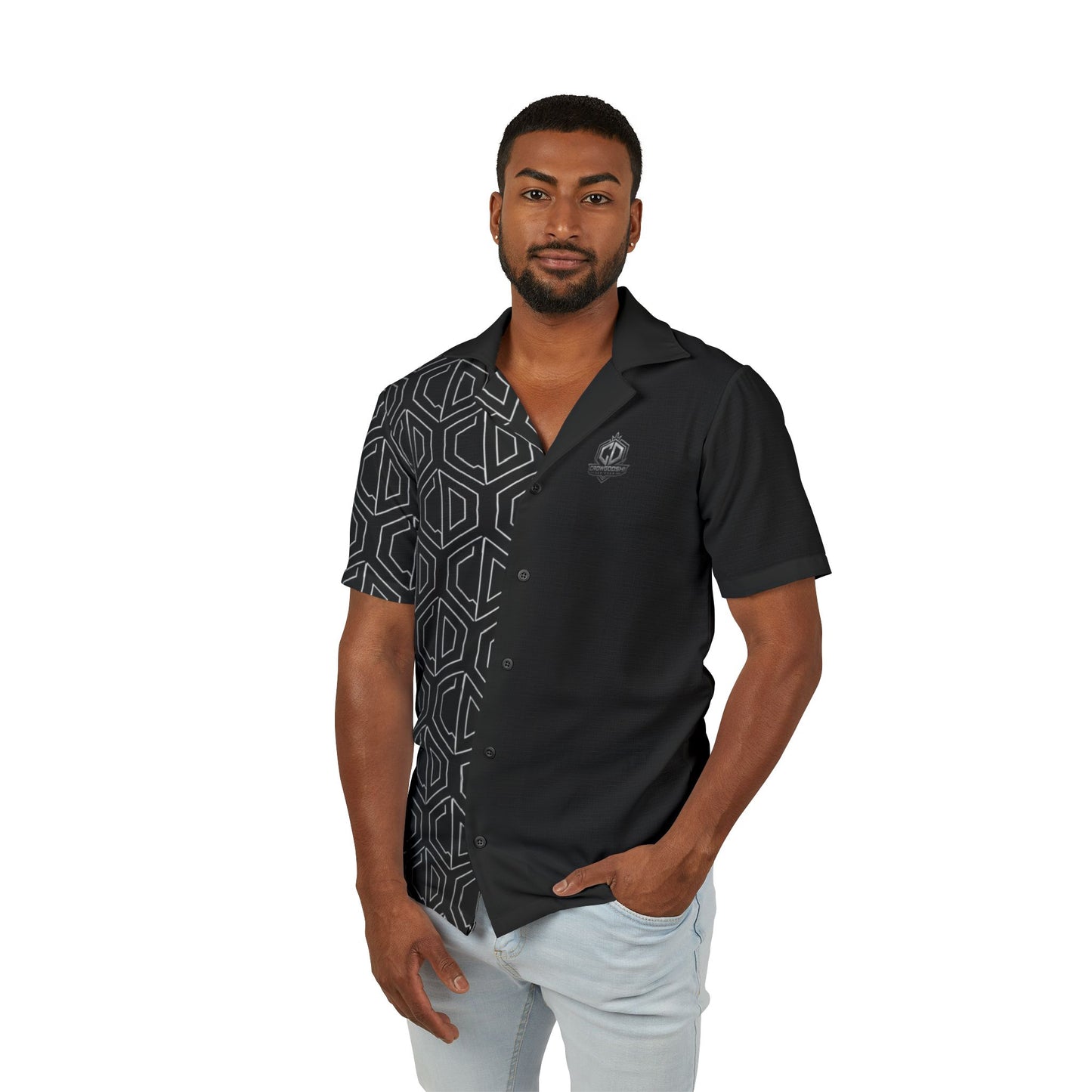 Crowgodshi Designer Tropical Hawaiian Shirt
