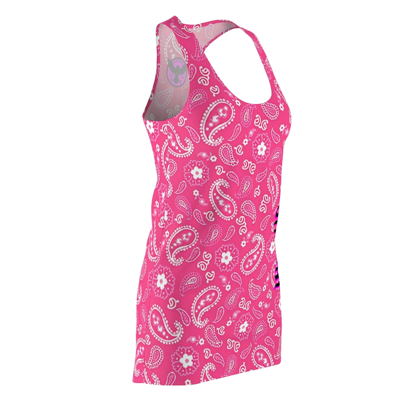 Crowgodshi Women's Pink Colors Racerback Dress