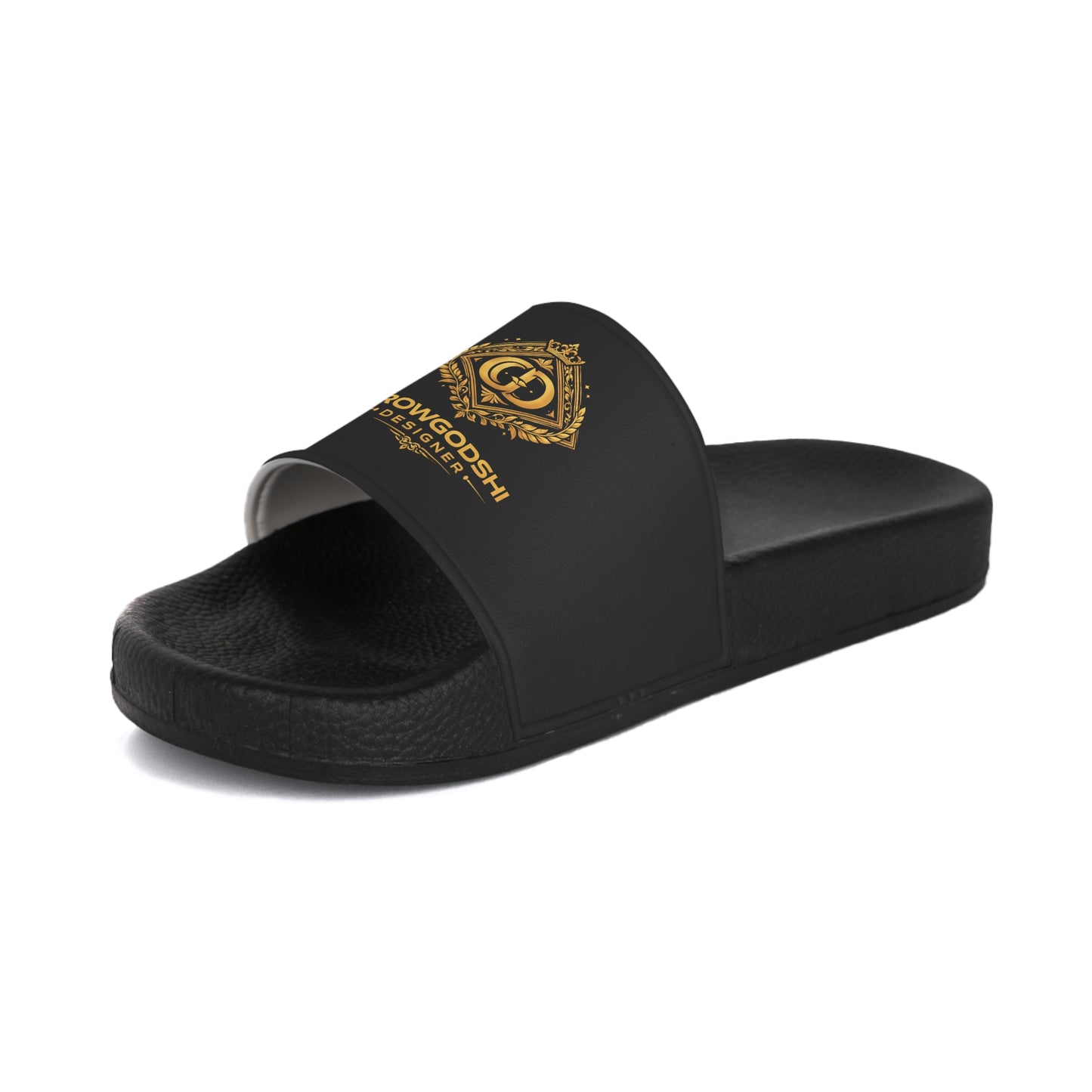 Crowgodshi Designer Luxury Black Pool Slides