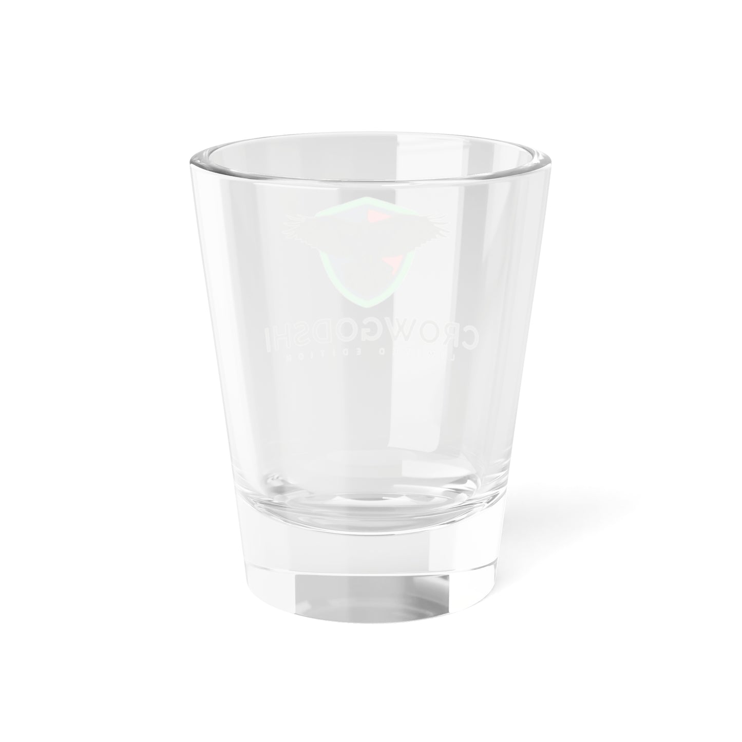 Limited Edition CrowGodshi Shot Glass - 1.5oz Unique Glassware for Collectors