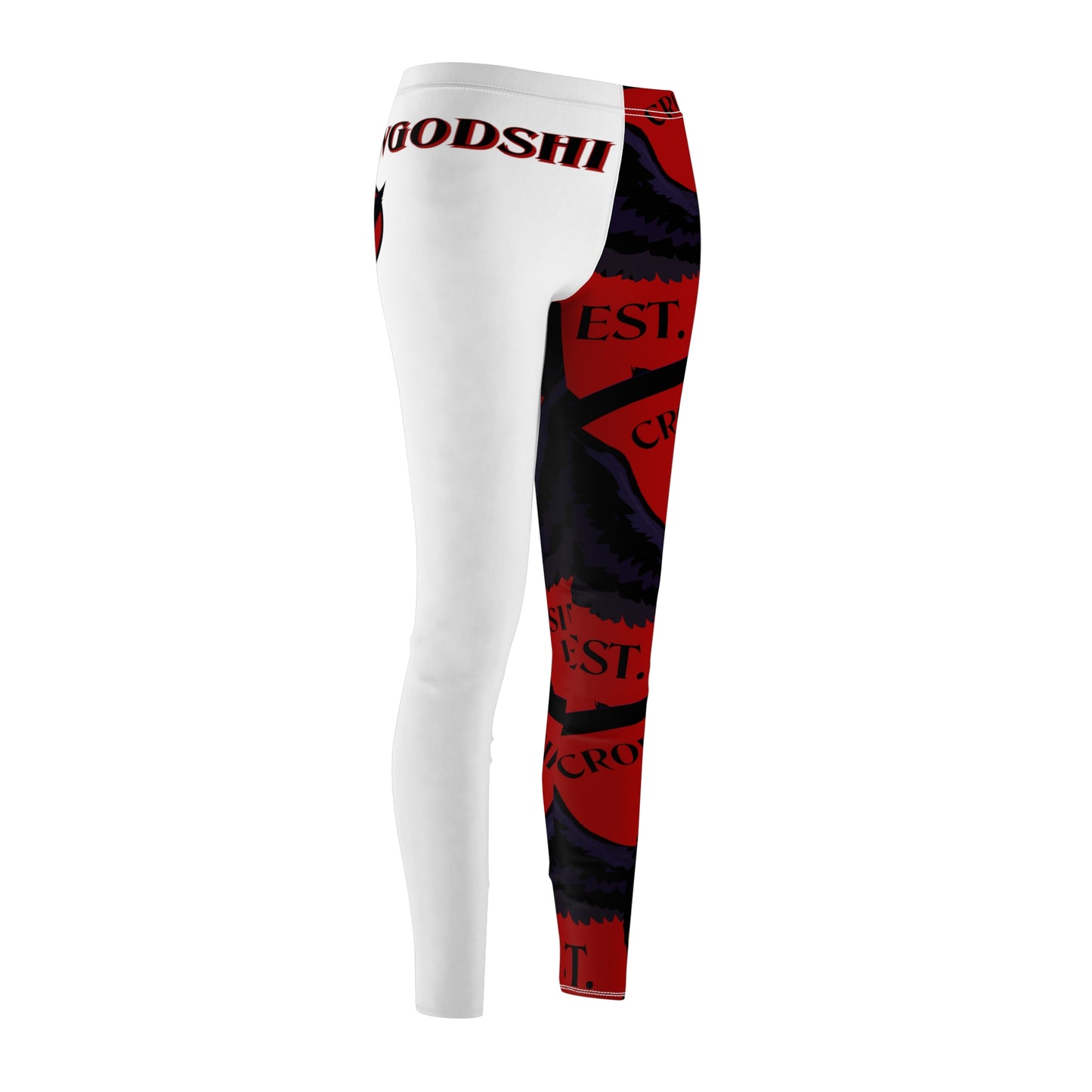 Women's Crowgodshi First Generation Limited Edition Leggings, BURGUNDY LOGO