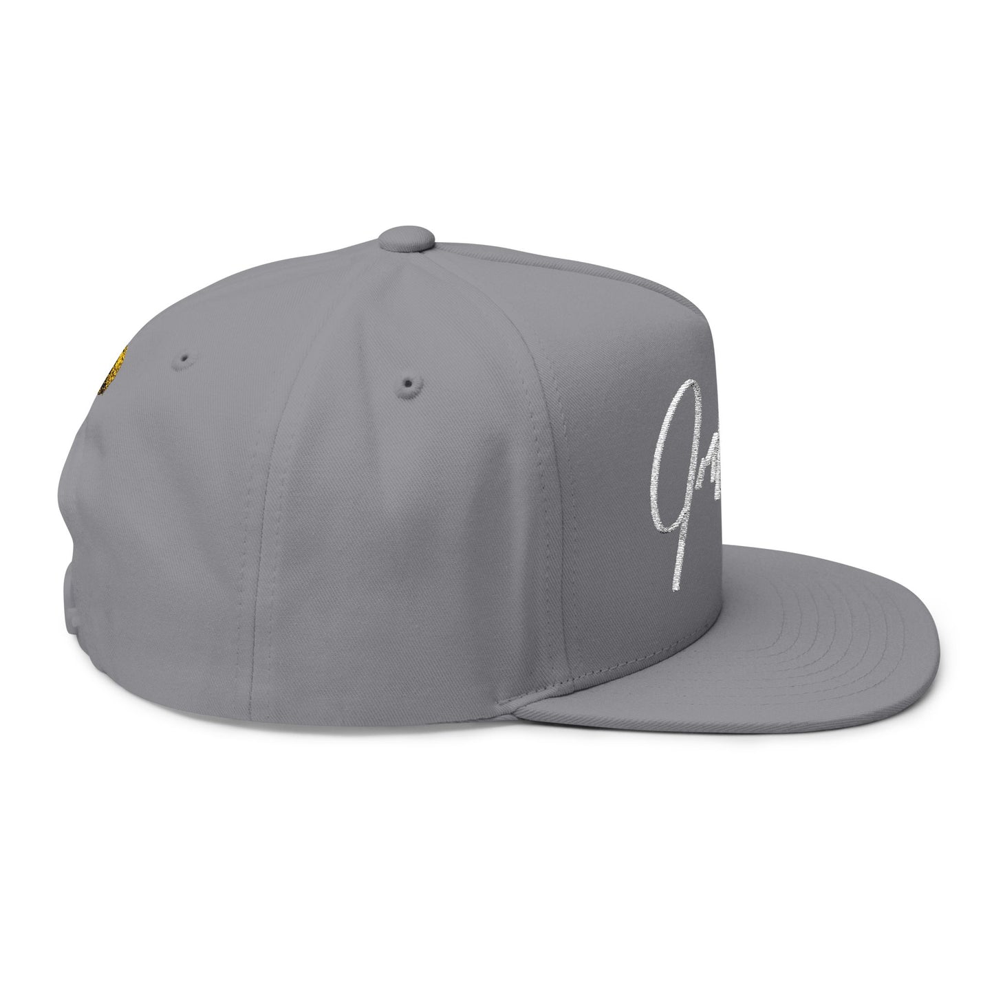 Crowgodshi Designer Signature Flat Bill Cap