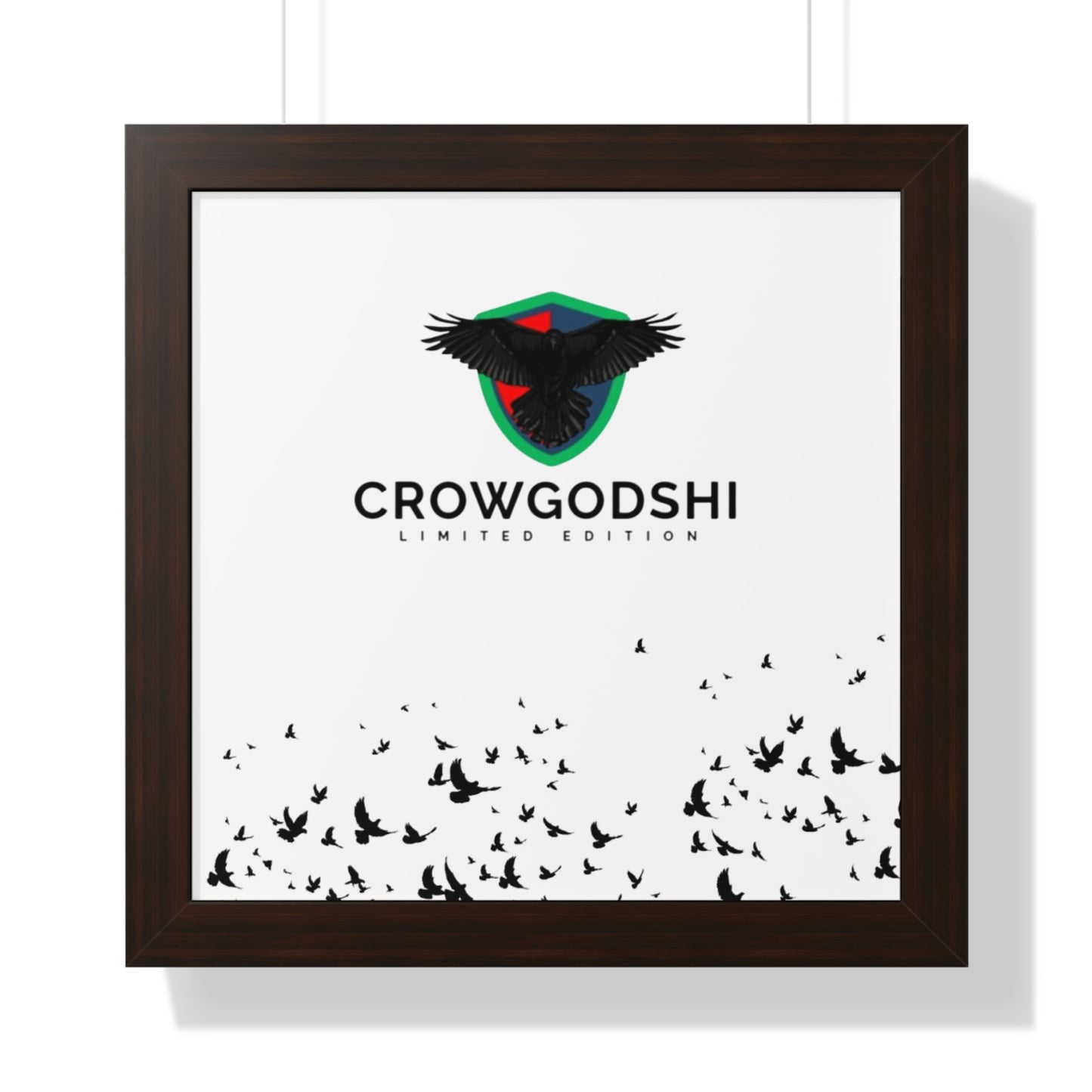 Limited Edition Crowgodshi Framed Horizontal Poster