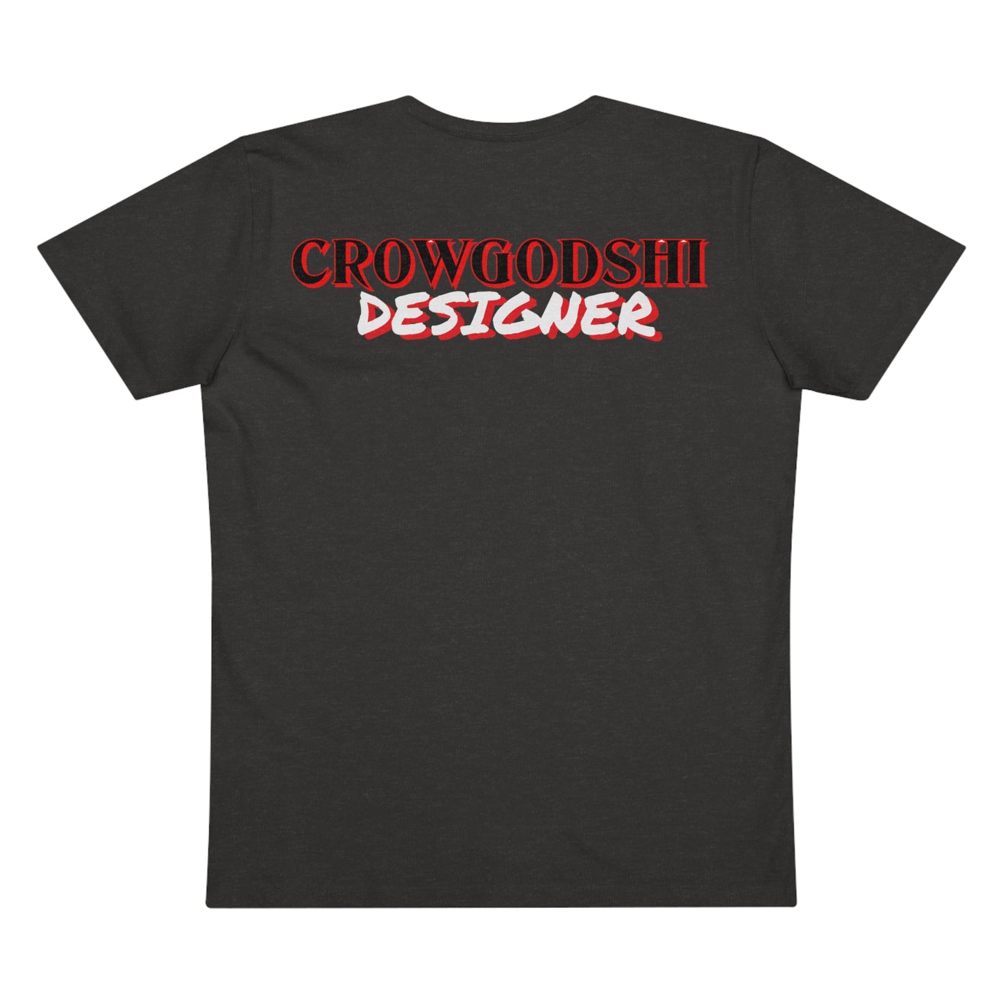 Crowgodshi Designer First Generation Men’s Presenter V-neck, RED LOGO