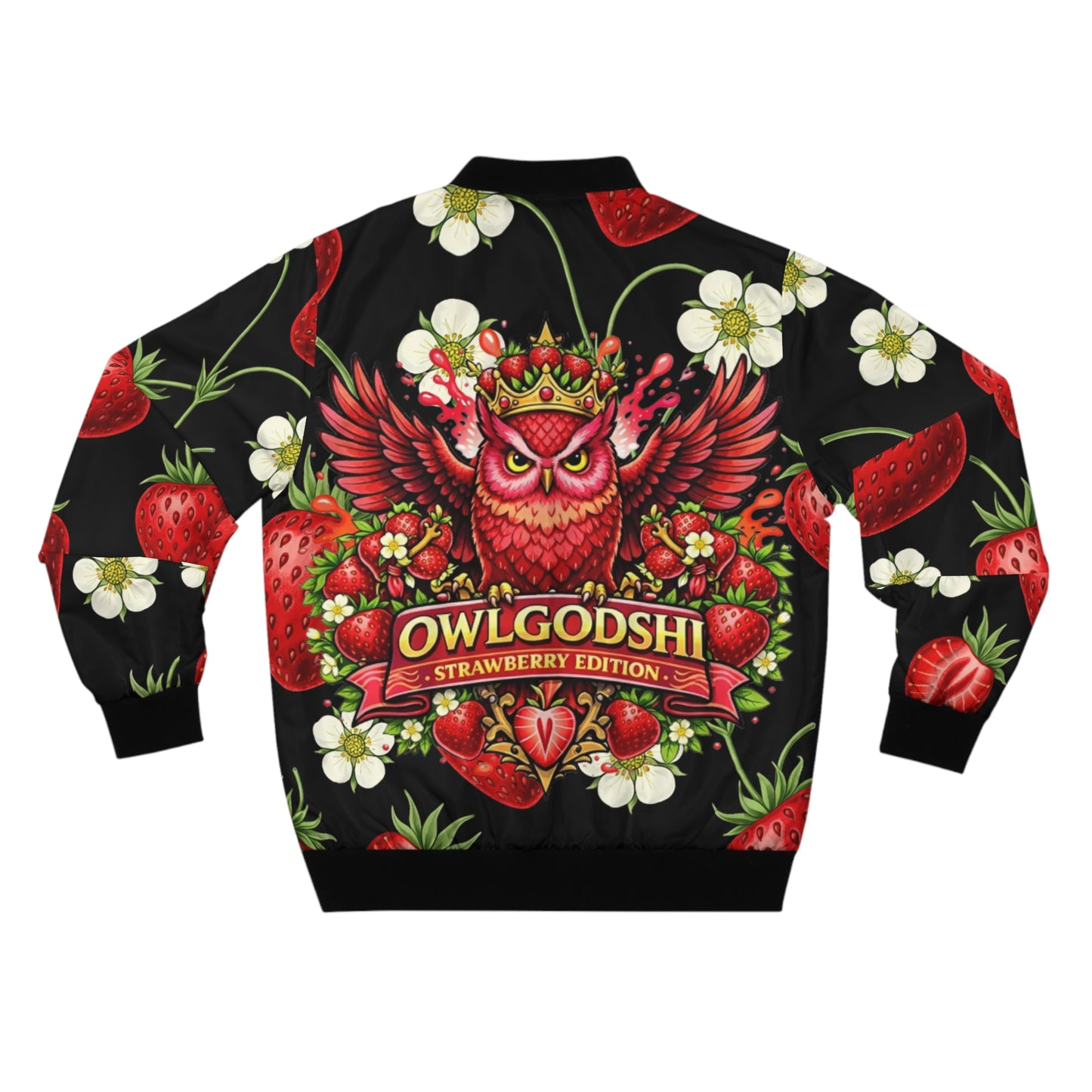 OwlGodShi  Strawberry Edition Bomber Jacket