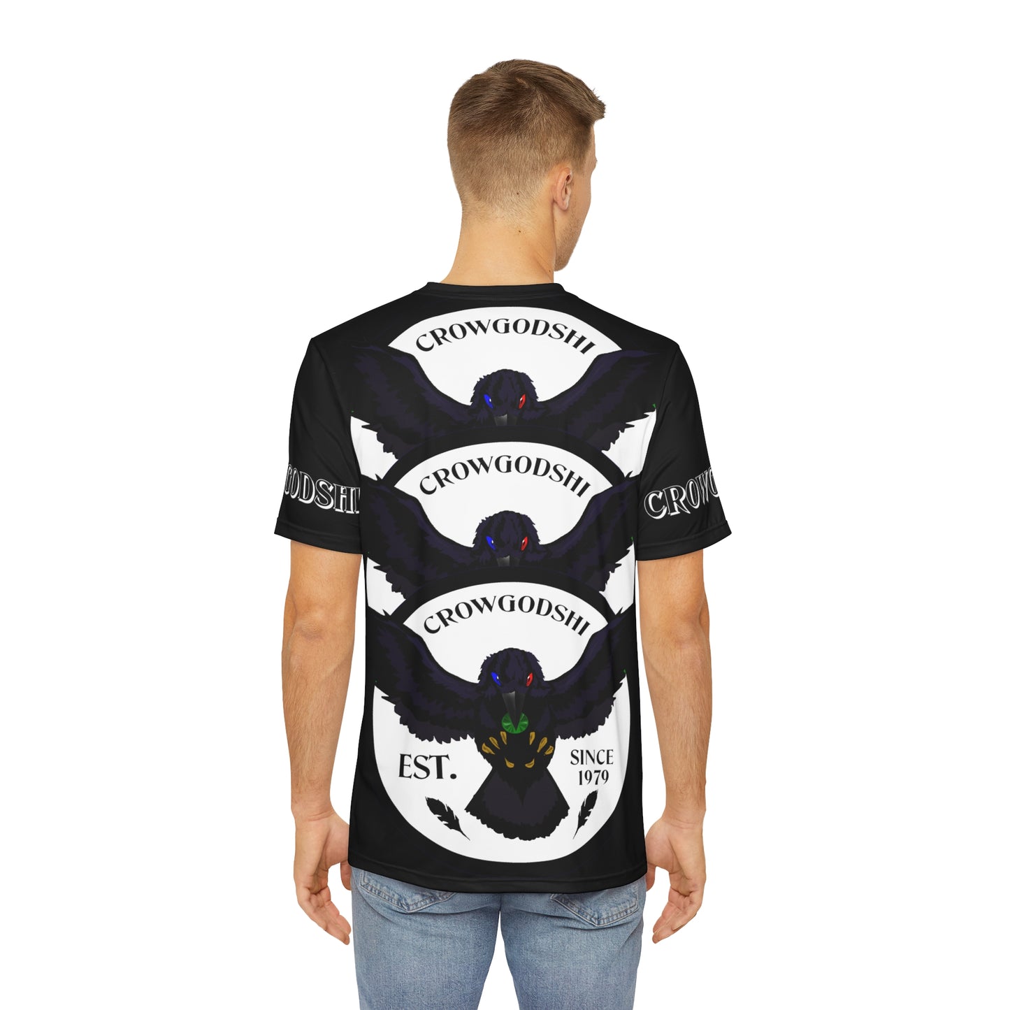 Special Edition Crowgodshi Designer T-shirt, WHITE LOGO