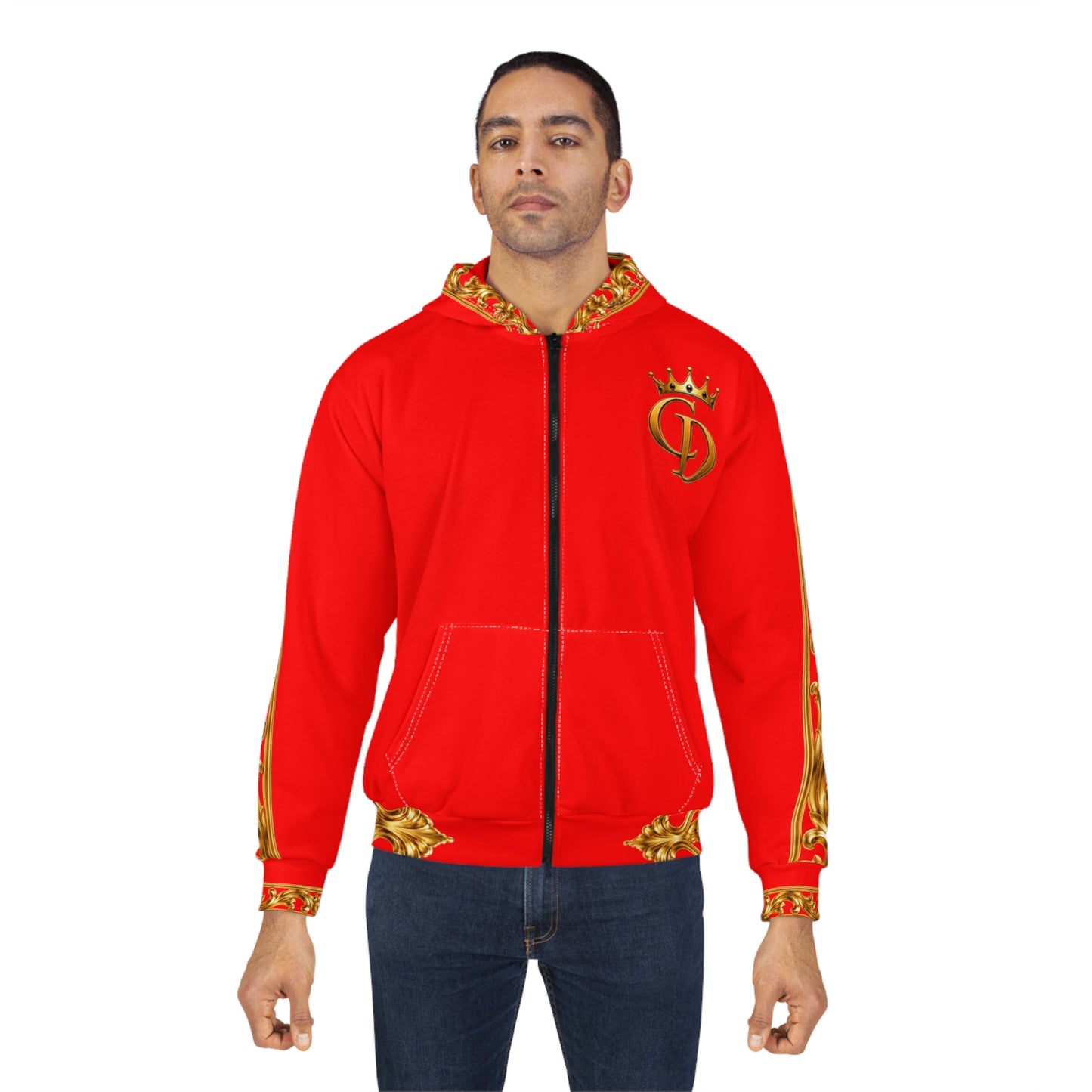 Crowgodshi Designer Zip Hoodie