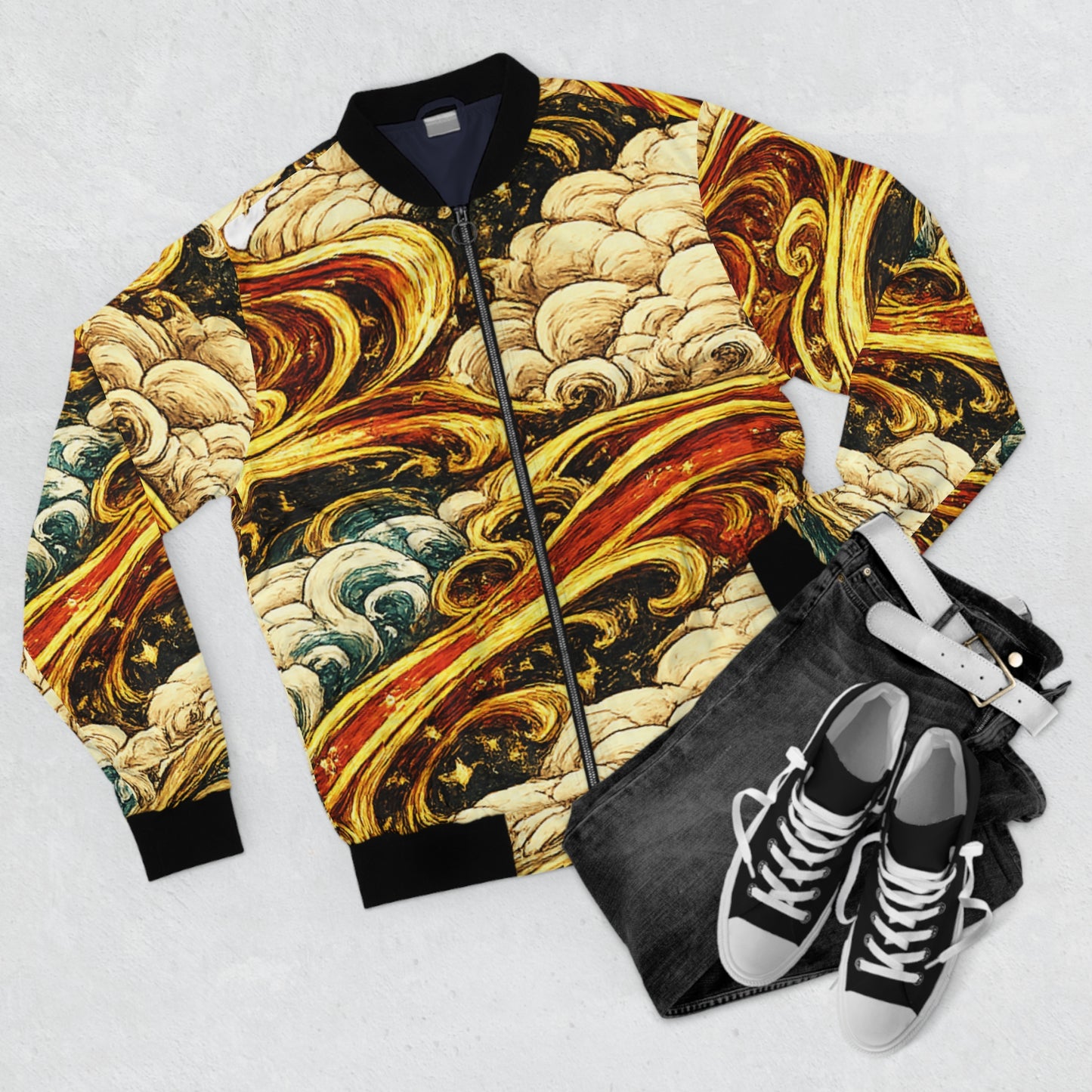 CrowGodShi Elements Bomber Jacket