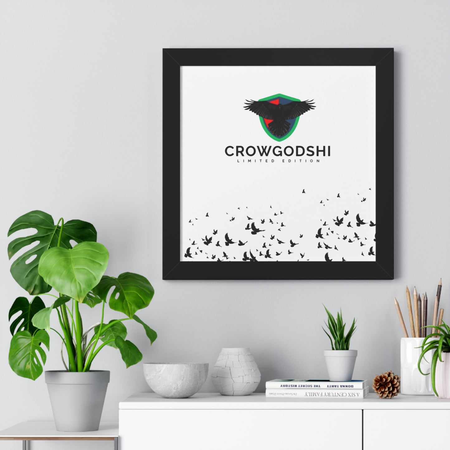 Limited Edition Crowgodshi Framed Horizontal Poster