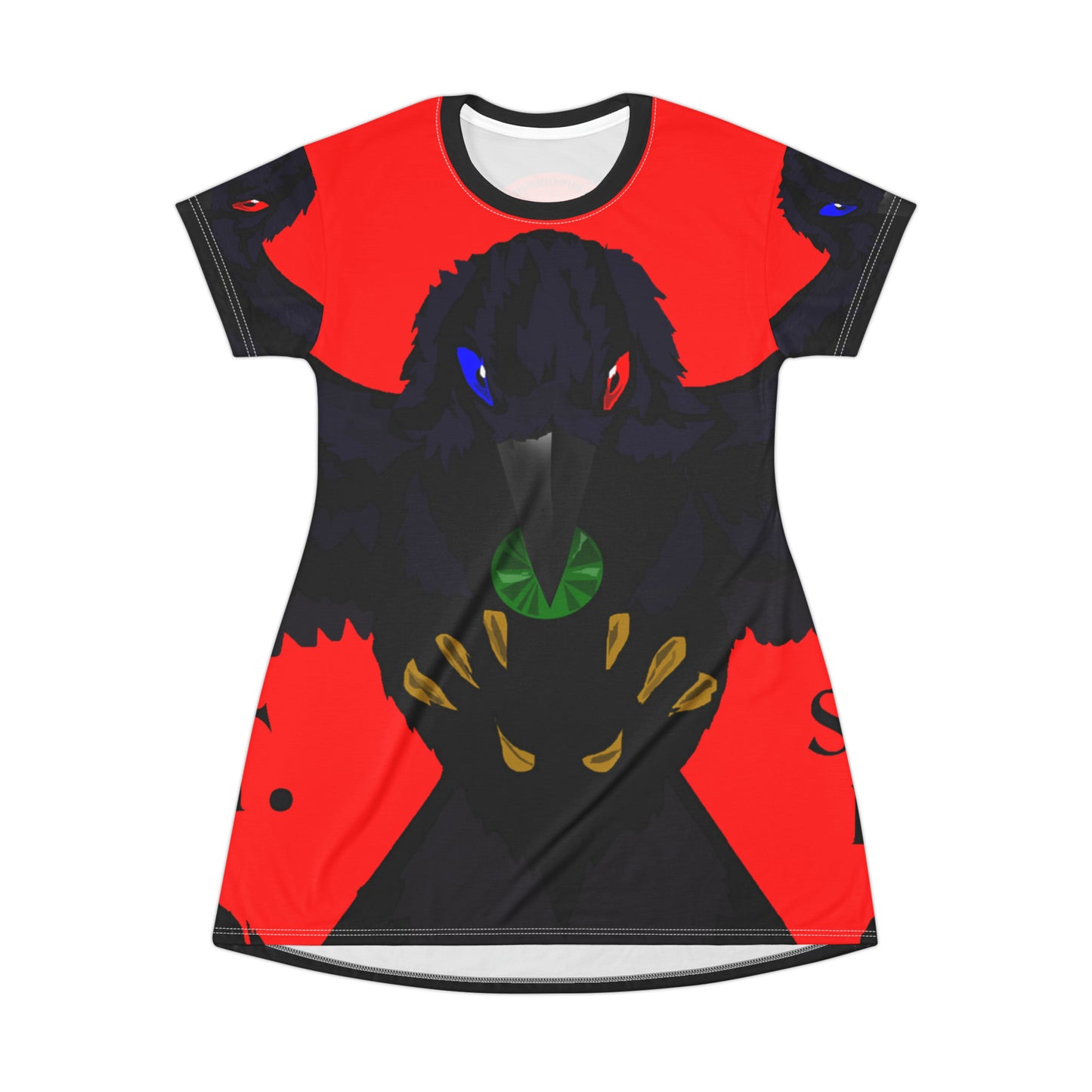 Crowgodshi First Generation T-Shirt Dress, RED LOGO