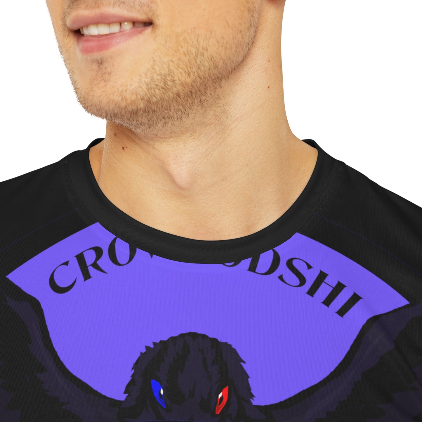 Special Edition Crowgodshi Designer T-shirt, PURPLE LOGO