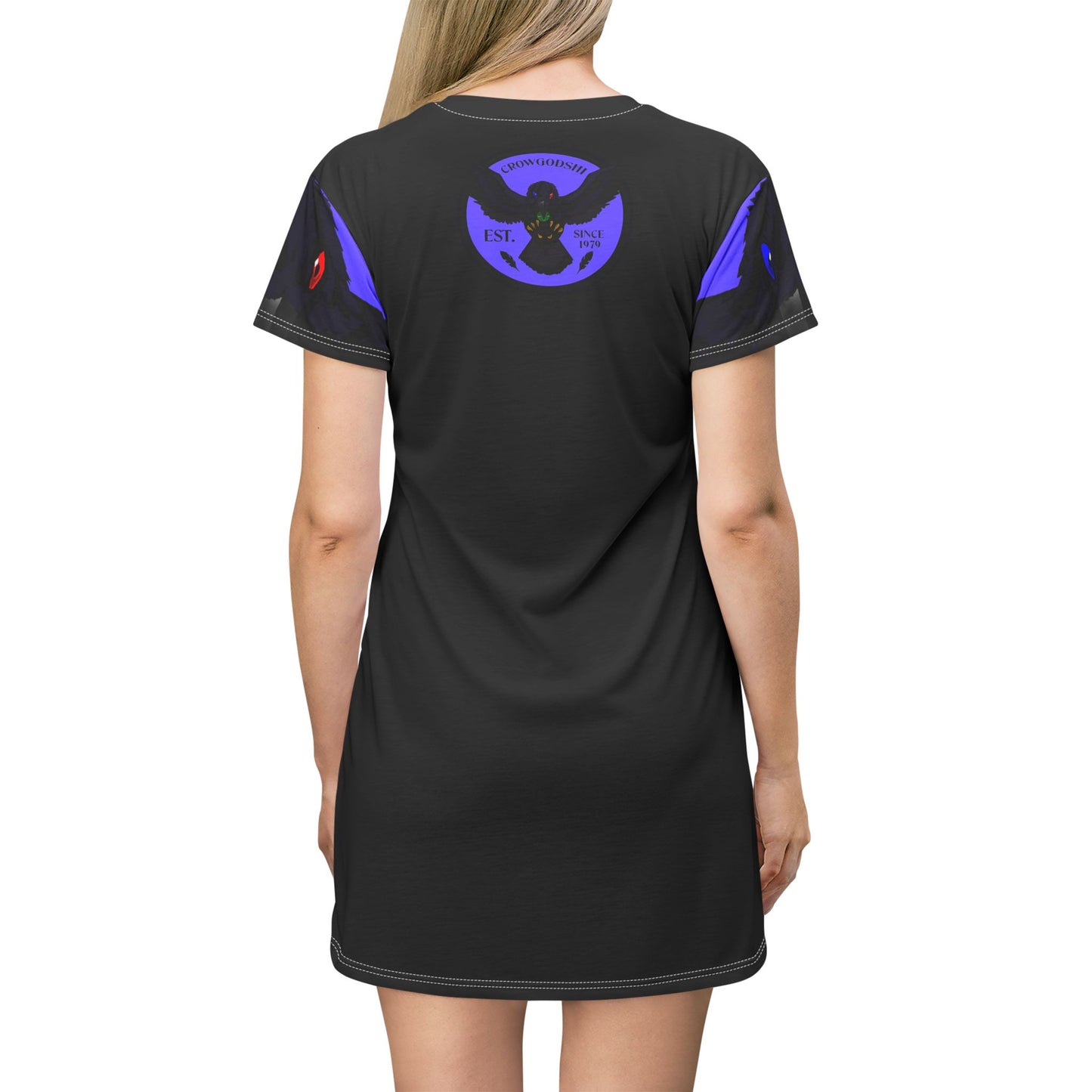Crowgodshi First Generation T-Shirt Dress, PURPLE LOGO