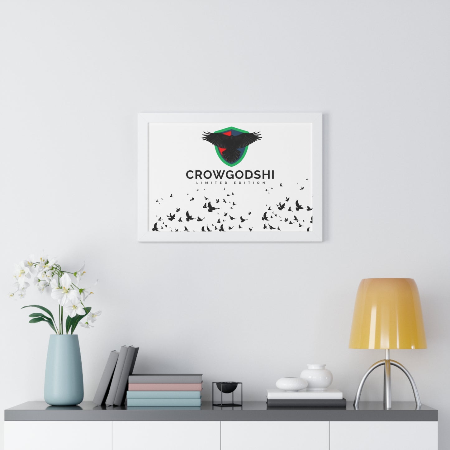 Limited Edition Crowgodshi Framed Horizontal Poster