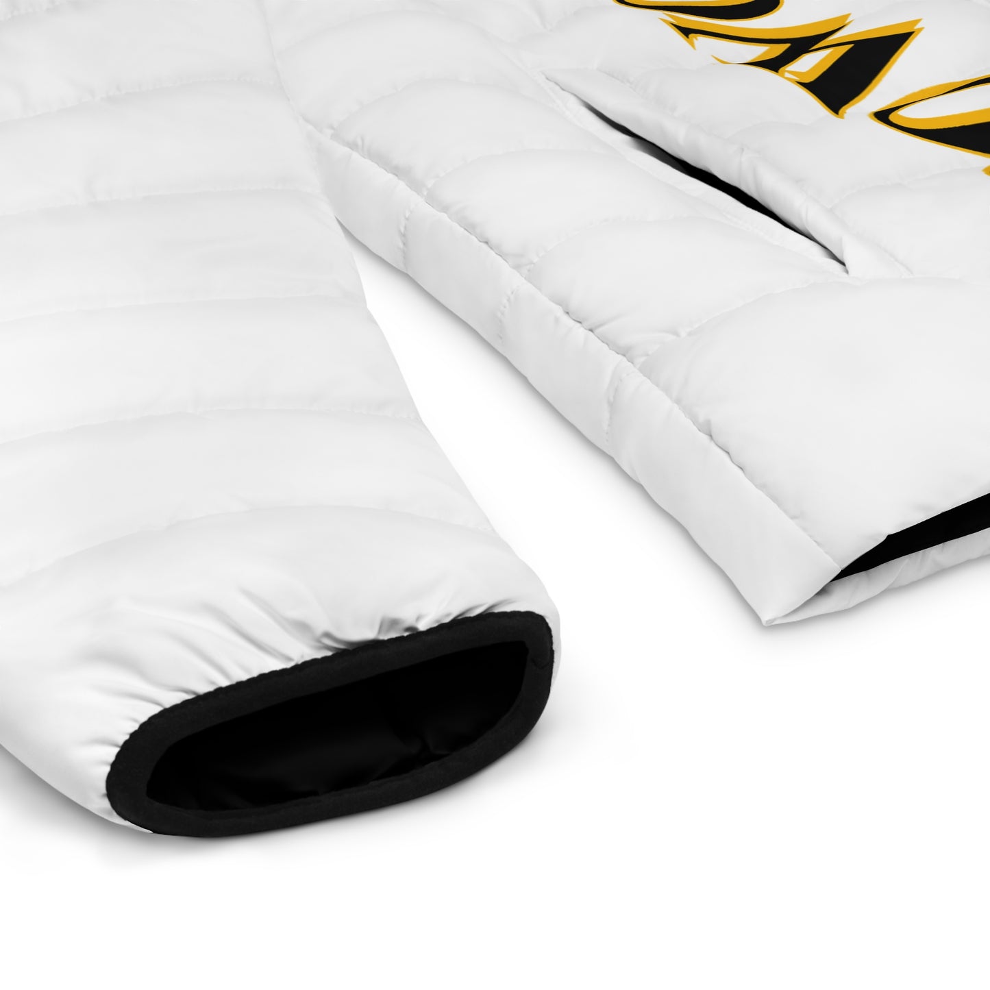 Men's 3rd GEN Puffer Jacket, WHITE W/ GOLD LOGO
