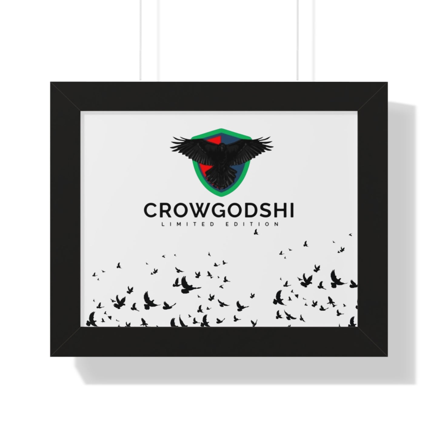 Limited Edition Crowgodshi Framed Horizontal Poster
