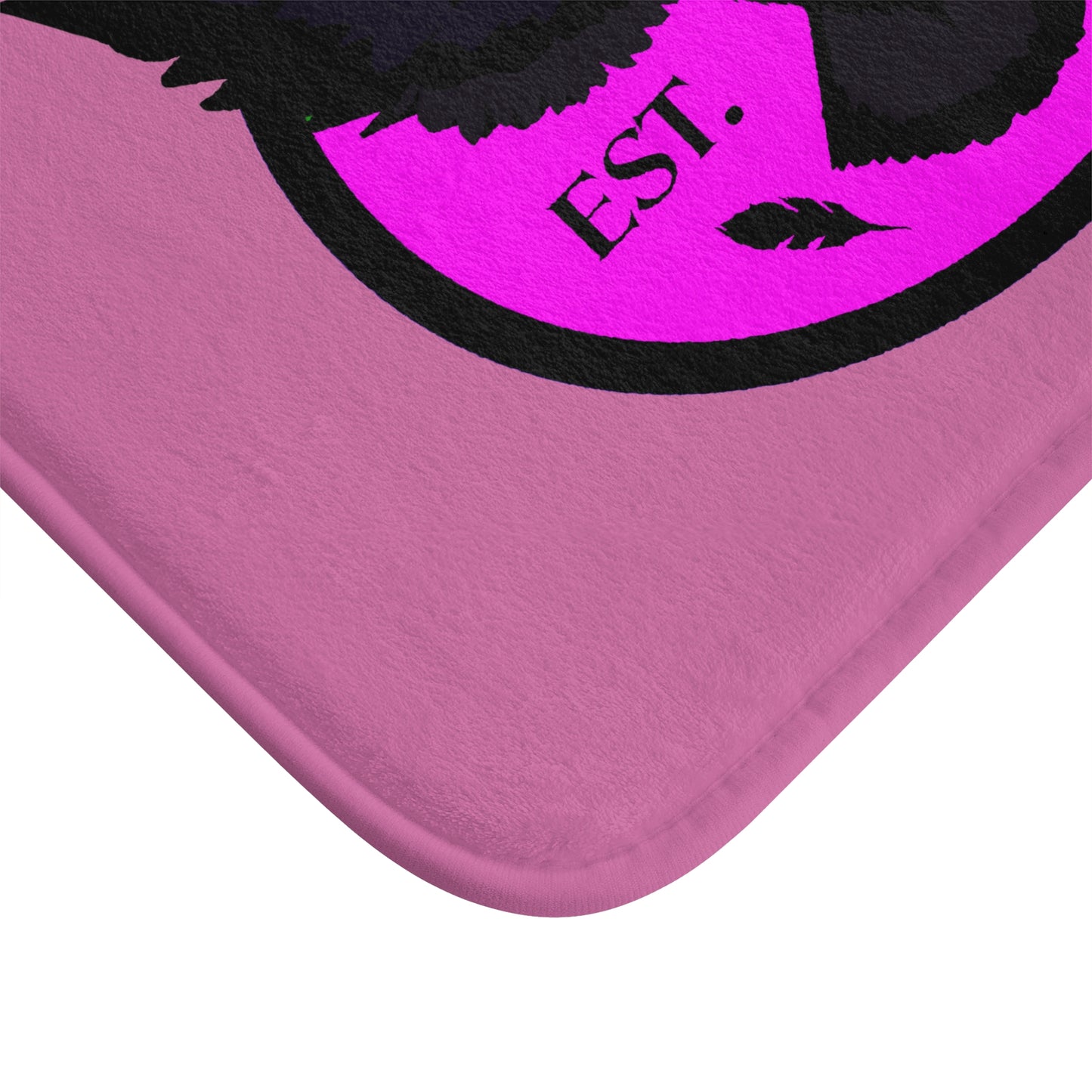 Crowgodshi First Generation Bath Mat, PINK LOGO
