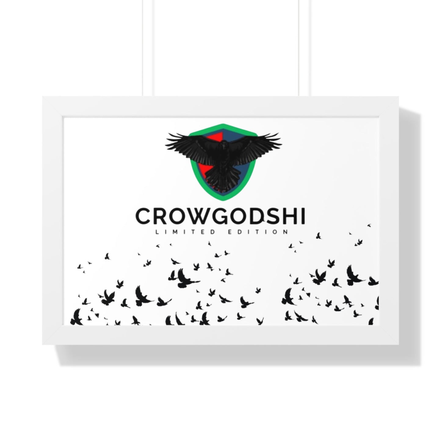 Limited Edition Crowgodshi Framed Horizontal Poster