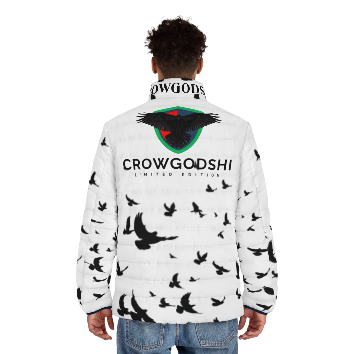 Crowgodshi Limited Edition Men's Puffer Jacket (WHITE)