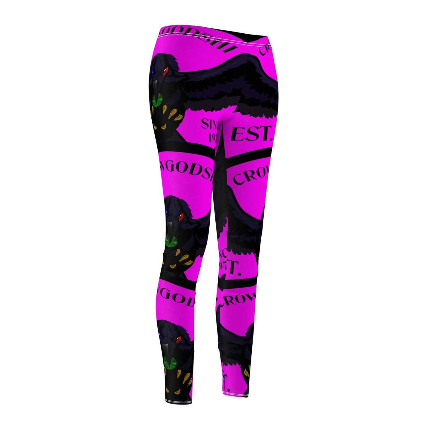 Women's Crowgodshi First Generation #2 Limited Edition Leggings, PINK LOGO
