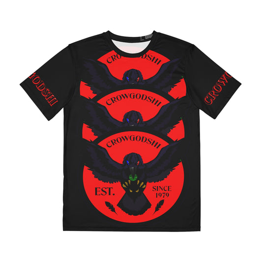 Special Edition Crowgodshi Designer T-shirt, RED LOGO