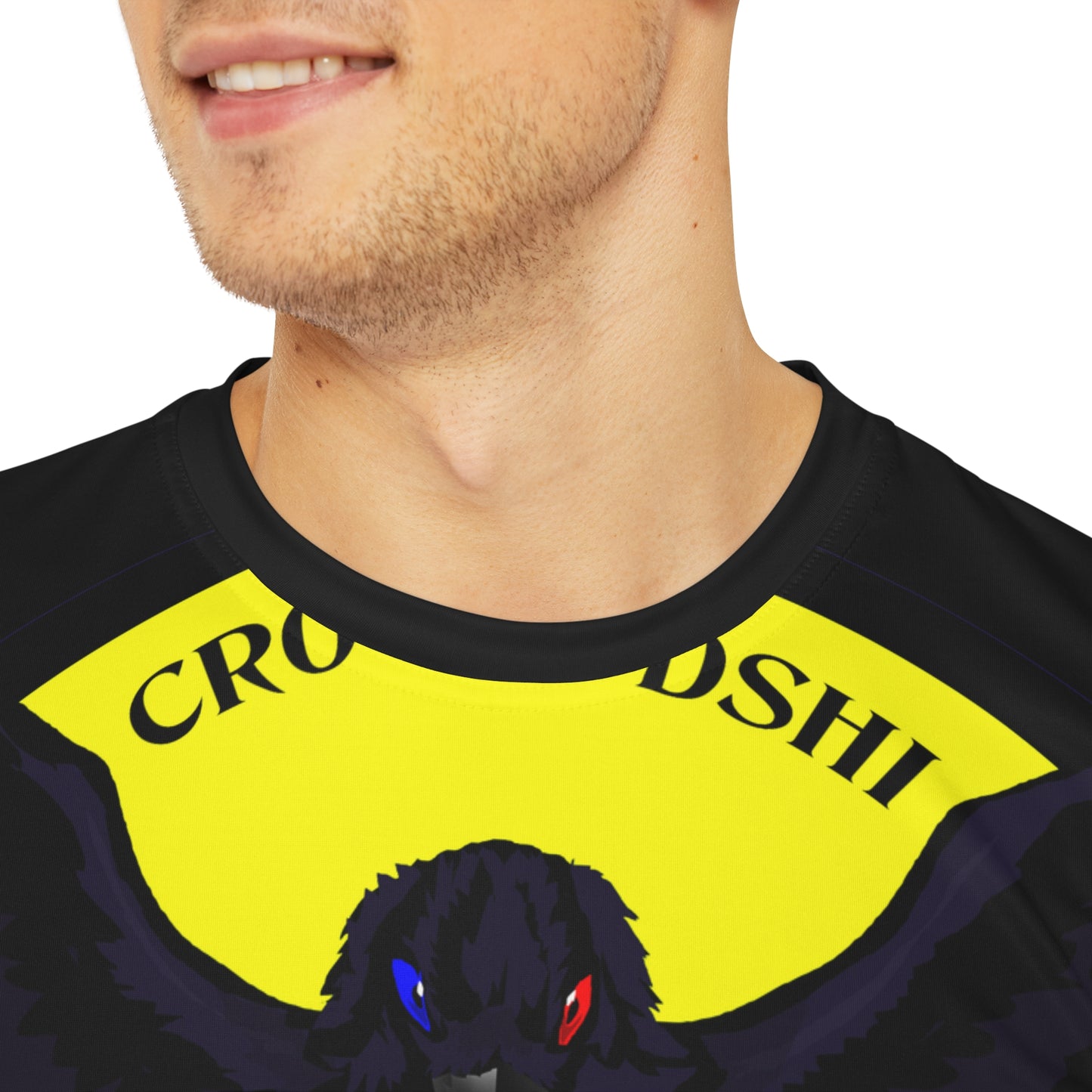 Special Edition Crowgodshi Designer T-shirt, YELLOW LOGO
