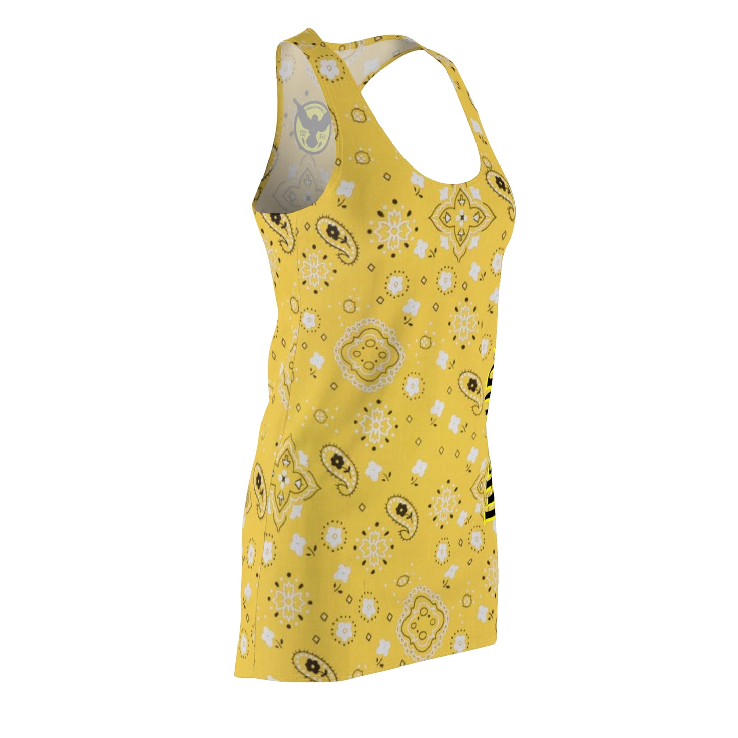 Crowgodshi Women's Yellow Colors Racerback Dress