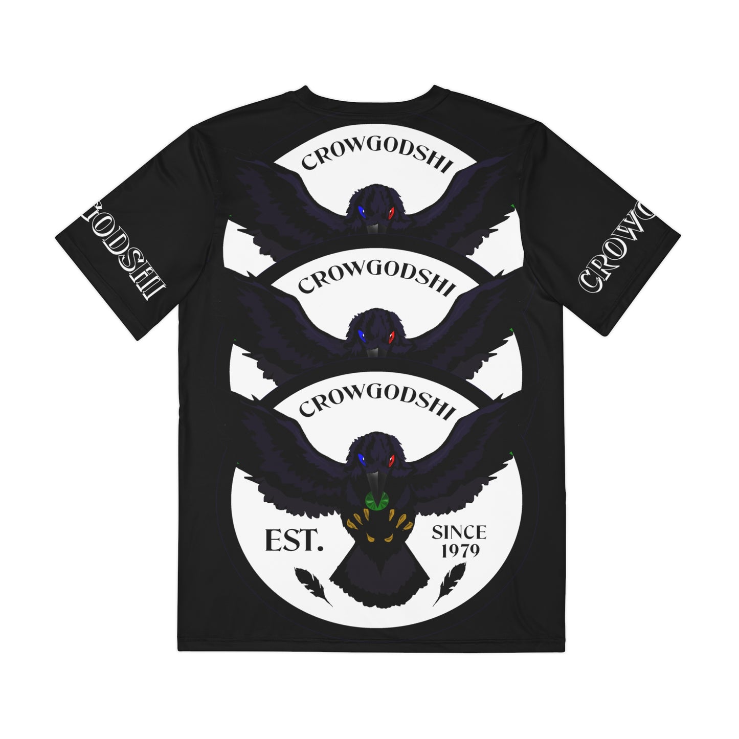 Special Edition Crowgodshi Designer T-shirt, WHITE LOGO