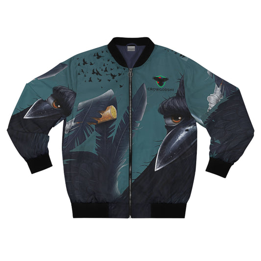 Limited Edition Men's Bomber Jacket with Smok'N Crow Design