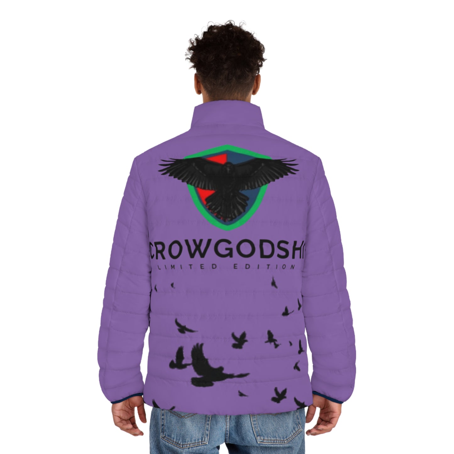 Crowgodshi Men's Puffer Jacket (AOP)