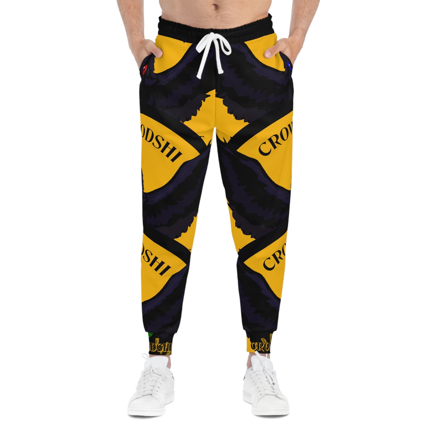 Crowgodshi 3rd GEN Athletic Joggers, GOLD LOGO