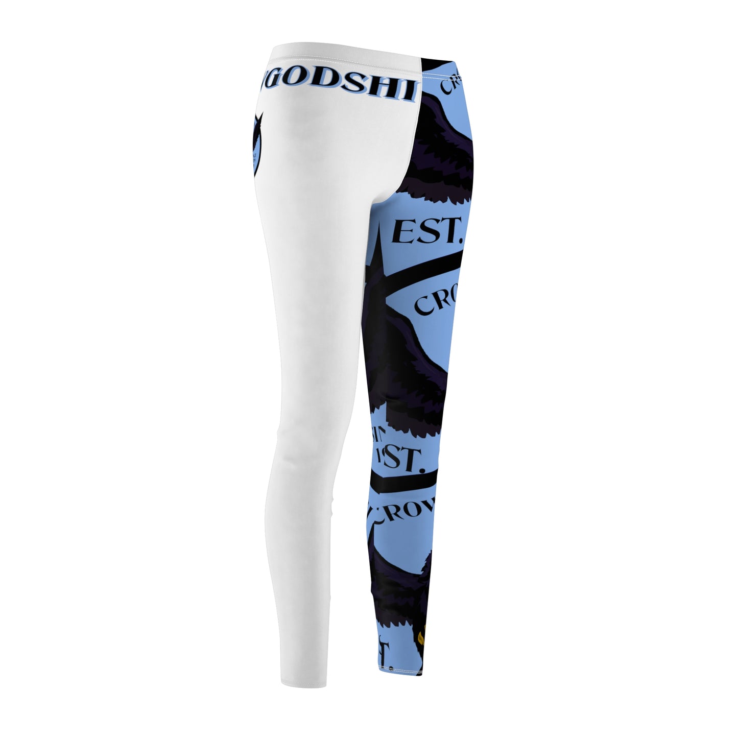 Women's Crowgodshi First Generation Limited Edition Leggings, CAROLINA BLUE LOGO