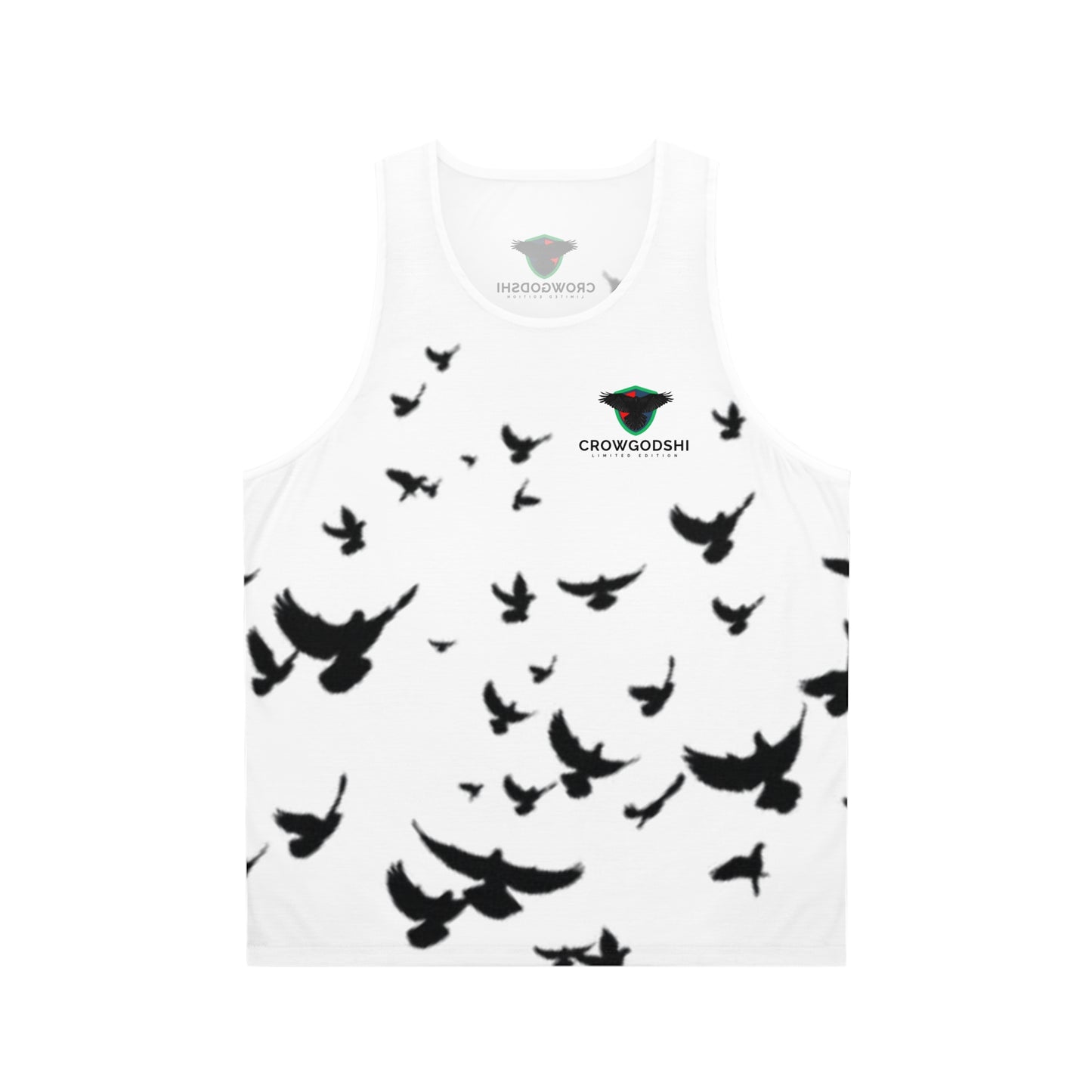 Freedom Flight Unisex Tank Top - Black Bird Print