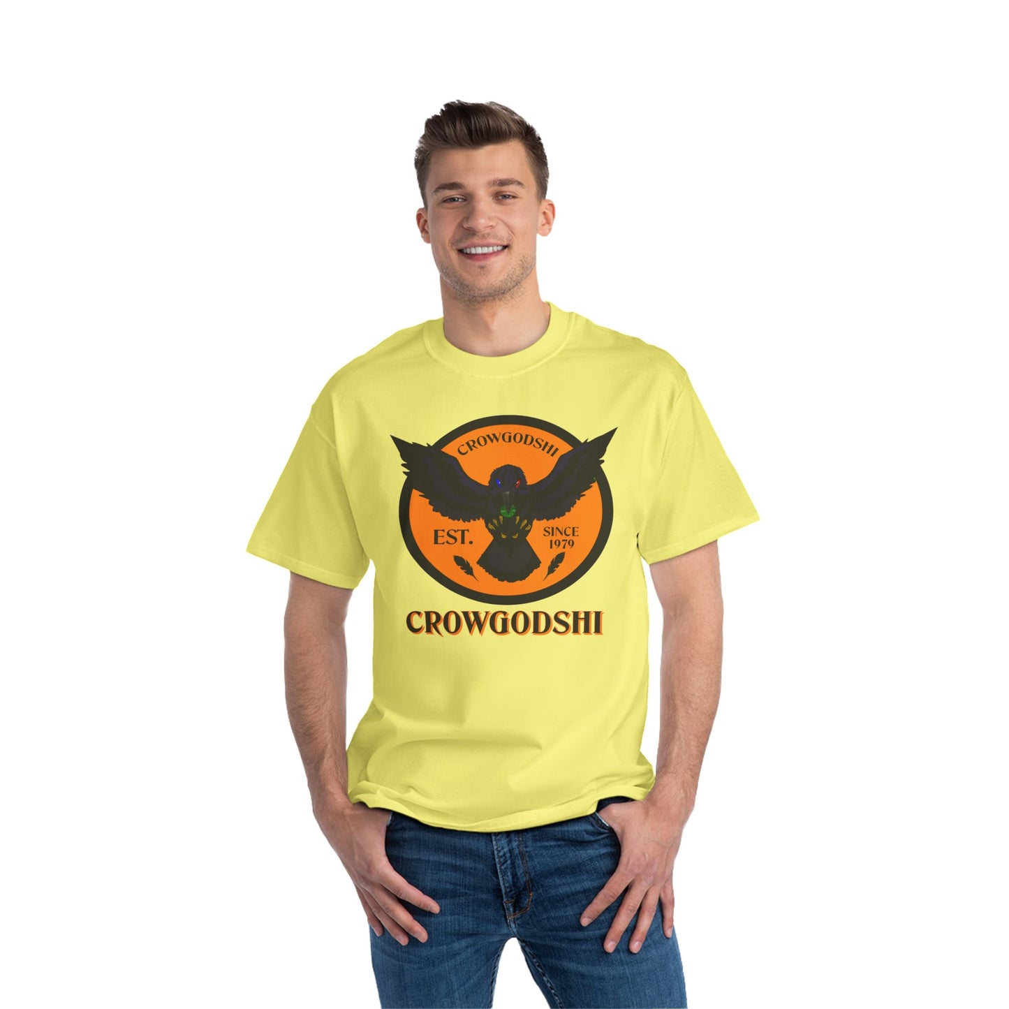 Crowgodshi First Generation Limited Edition Beefy-T®, ORANGE LOGO