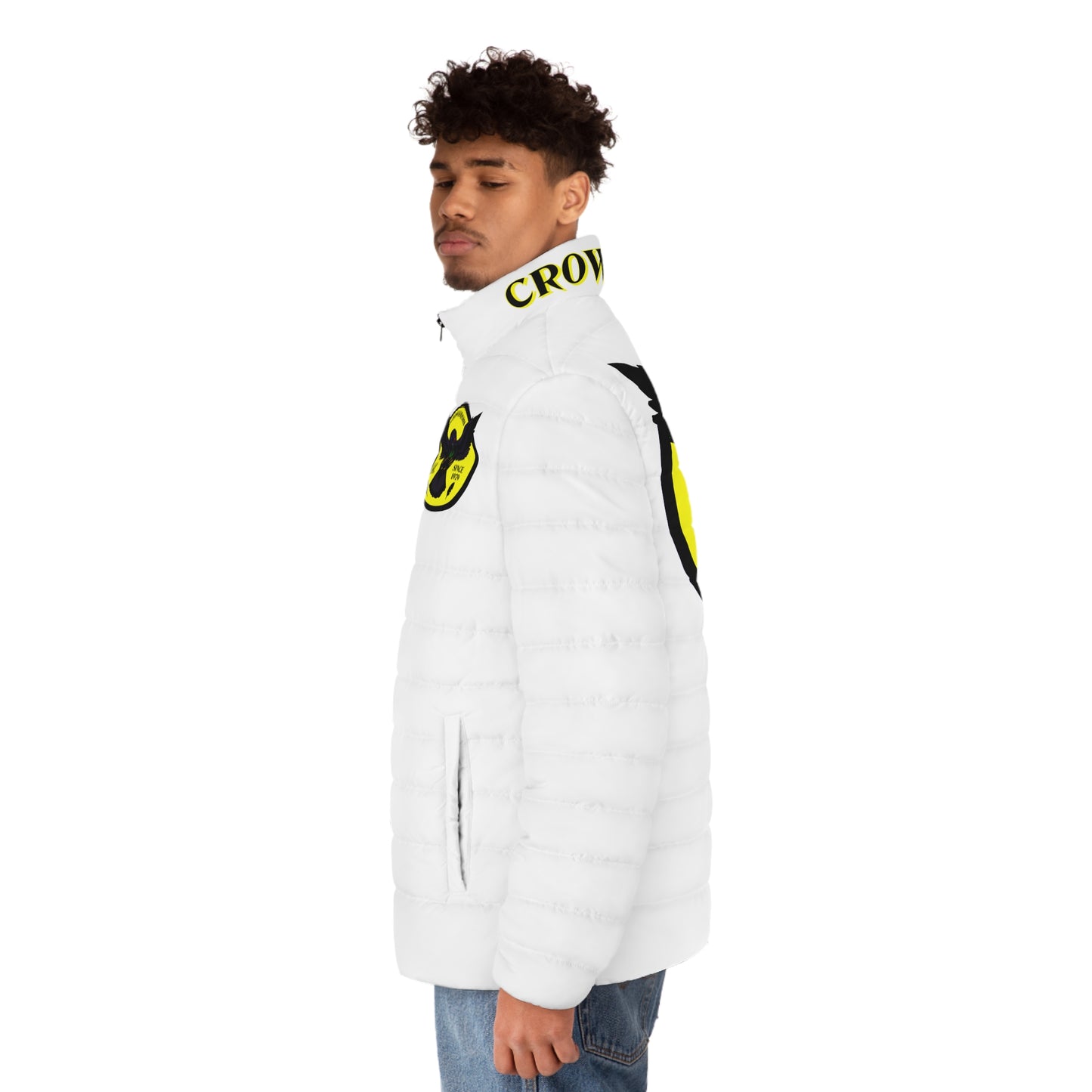 Men's 3rd GEN Puffer Jacket, BLACK W/ YELLOW LOGO