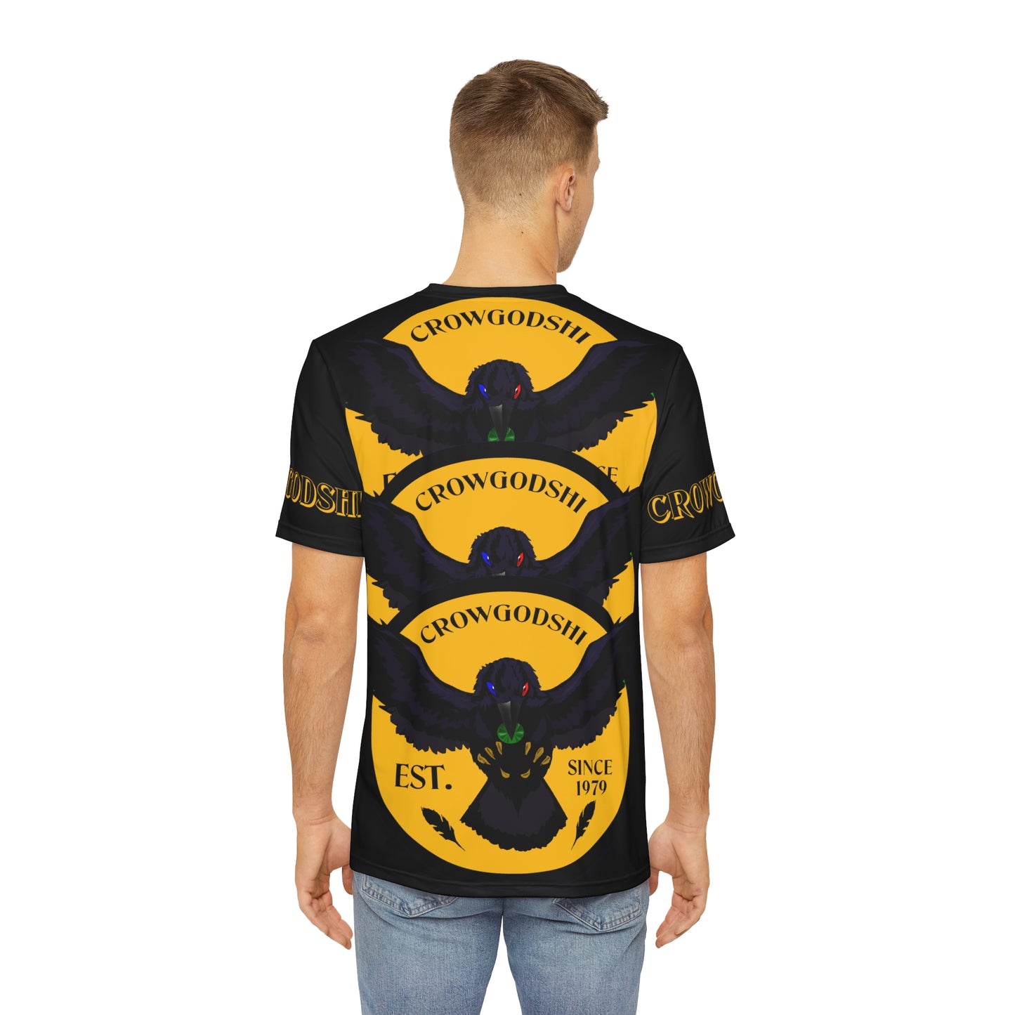 Special Edition Crowgodshi Designer T-shirt, GOLD LOGO