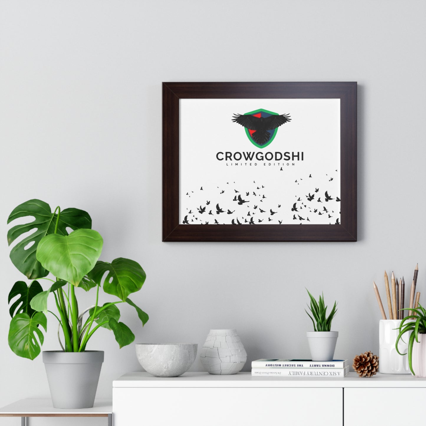Limited Edition Crowgodshi Framed Horizontal Poster