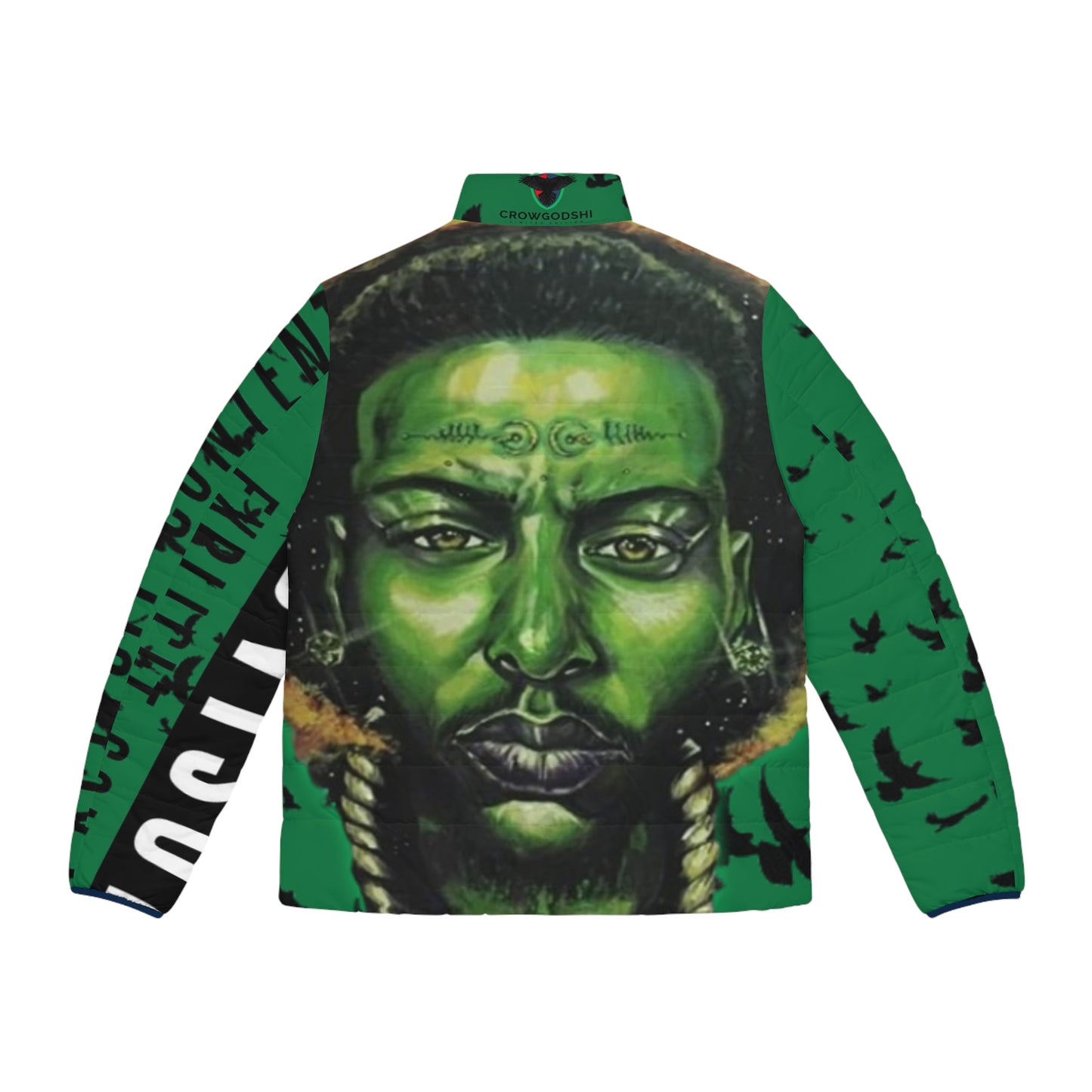 Crowgodshi Men's Puffer Jacket (AOP)