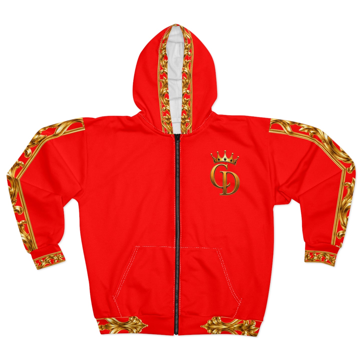 Crowgodshi Designer Zip Hoodie