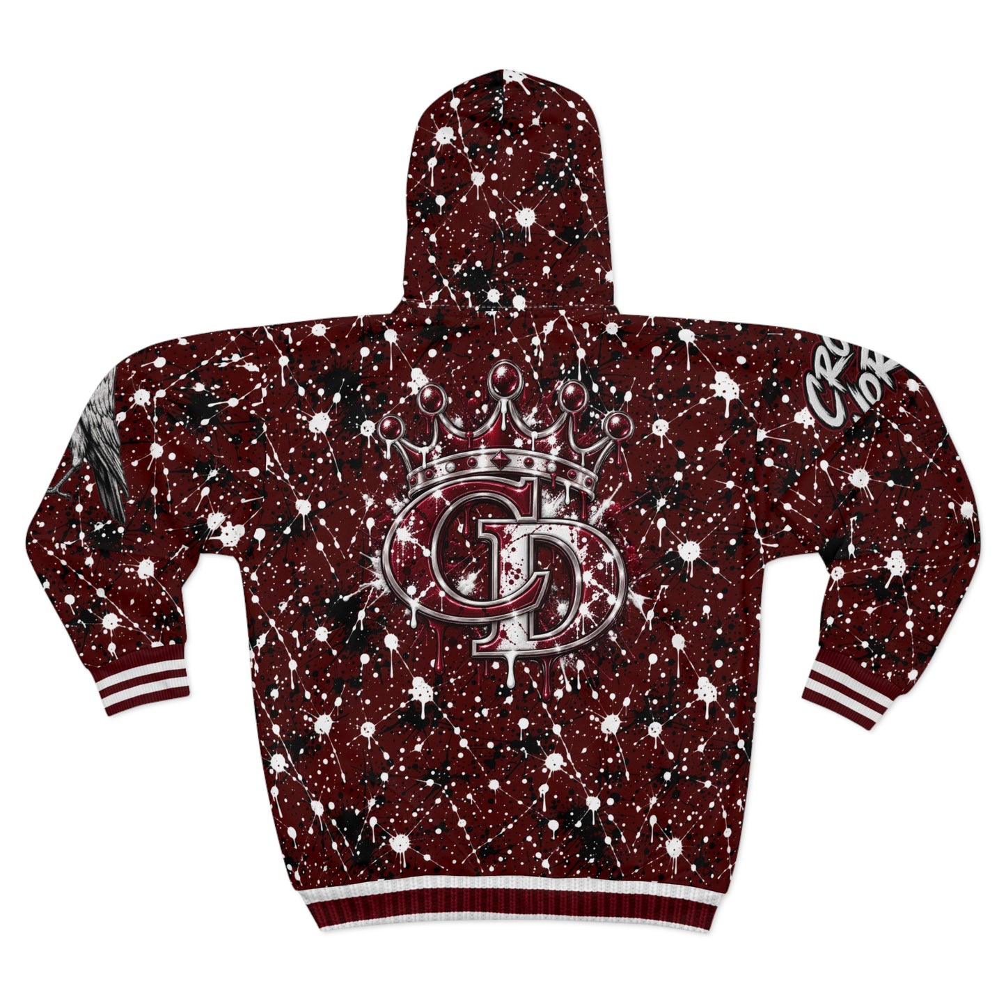 Crowgodshi Designer Zip Hoodie