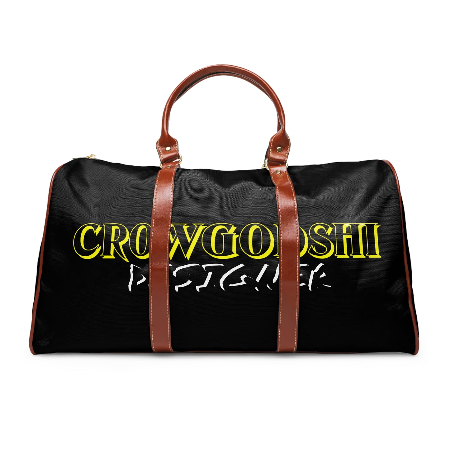 Crowgodshi Designer Waterproof Travel Bag, YELLOW