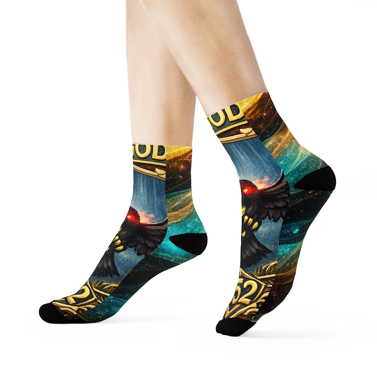 Crowgodshi 252 Legend Crew Socks - Perfect for Everyday Comfort & Fashion