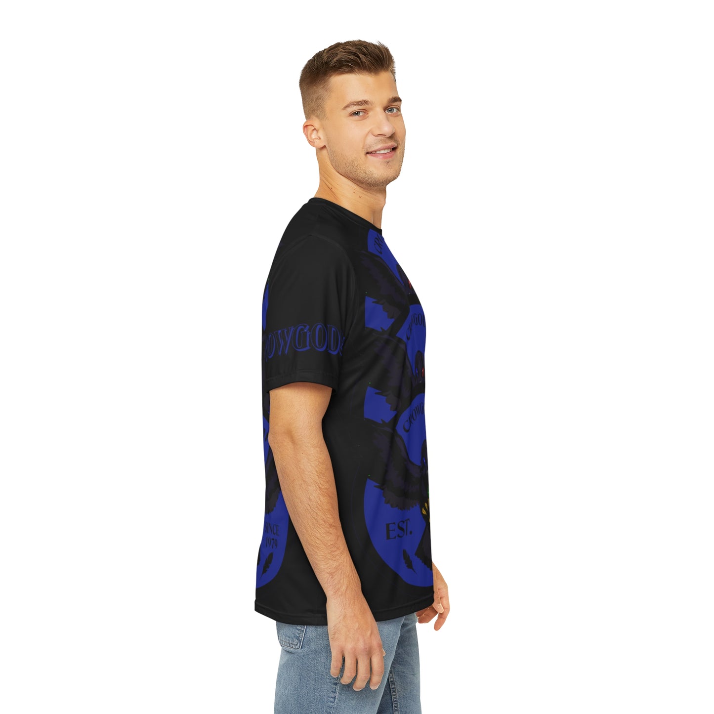 Special Edition Crowgodshi Designer T-shirt, DUKE BLUE LOGO