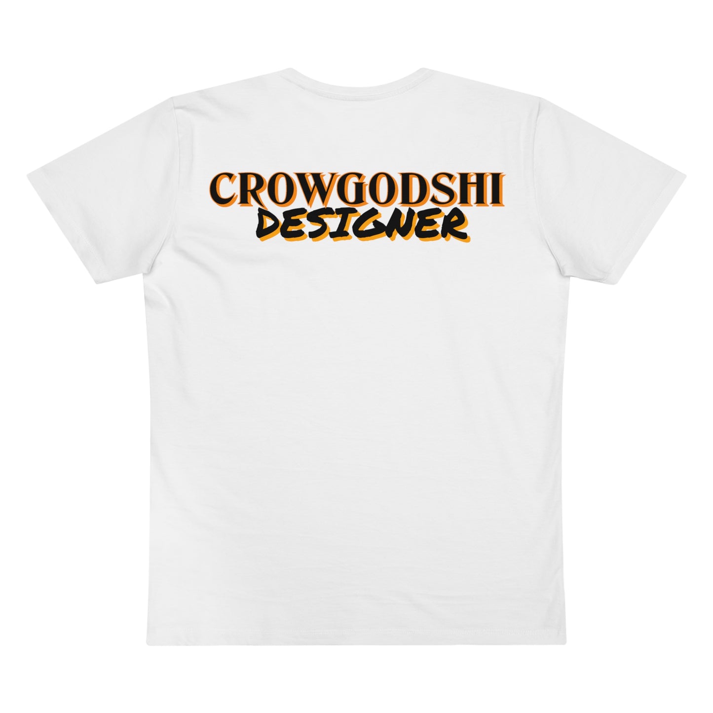 Crowgodshi Designer First Generation Men’s Presenter V-neck, ORANGE LOGO
