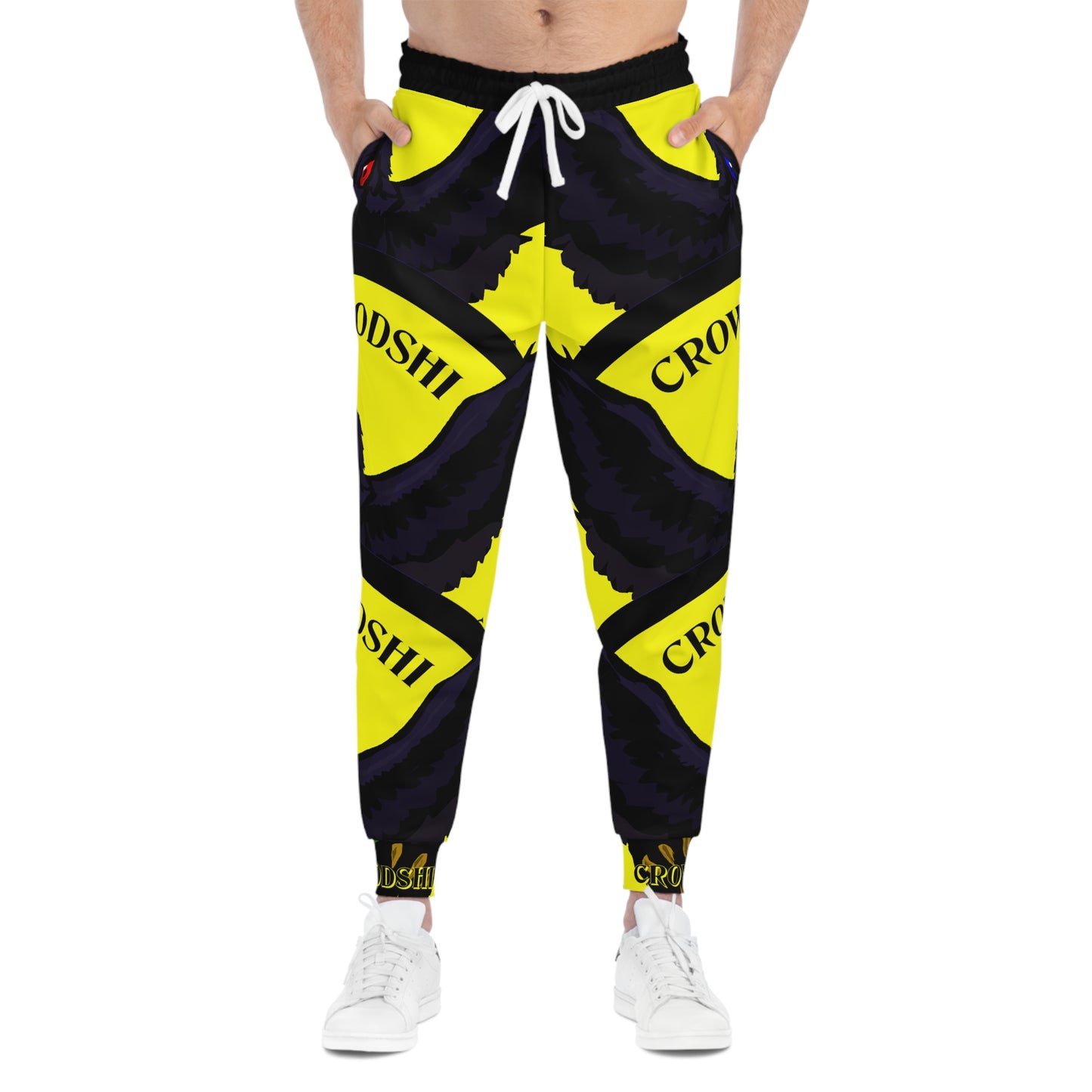 Crowgodshi 3rd GEN Athletic Joggers, YELLOW LOGO