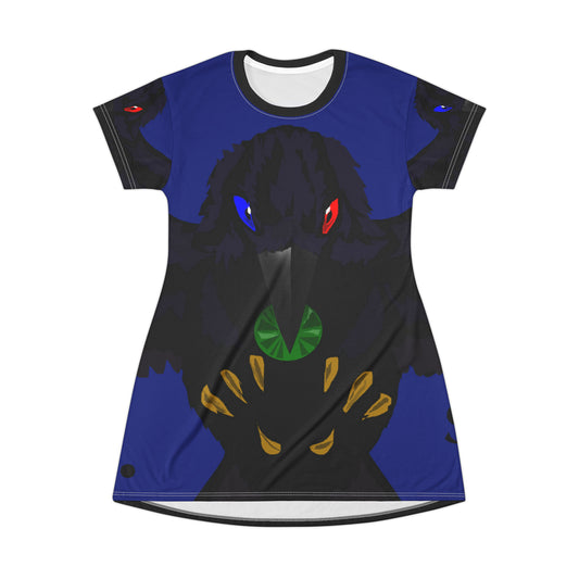 Crowgodshi First Generation T-Shirt Dress, DUKE BLUE LOGO
