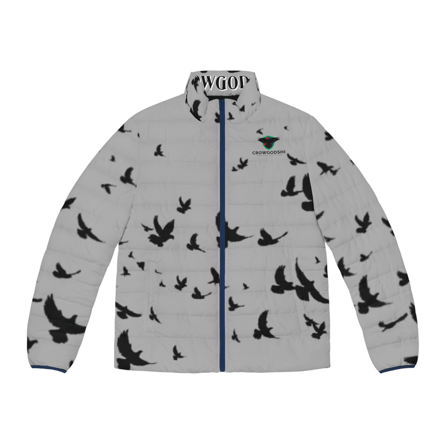 Crowgodshi Limited Edition Men's Puffer Jacket (LIGHT GRAY)