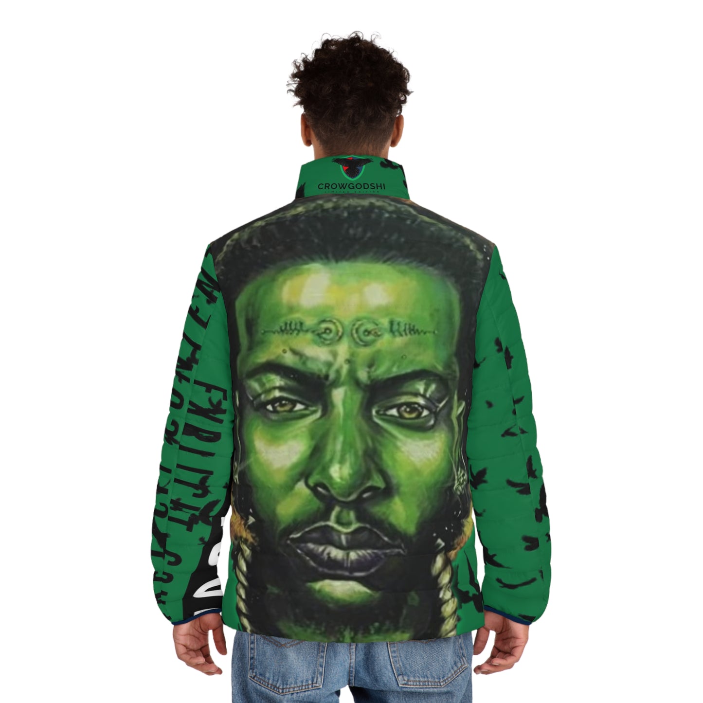 Crowgodshi Men's Puffer Jacket (AOP)