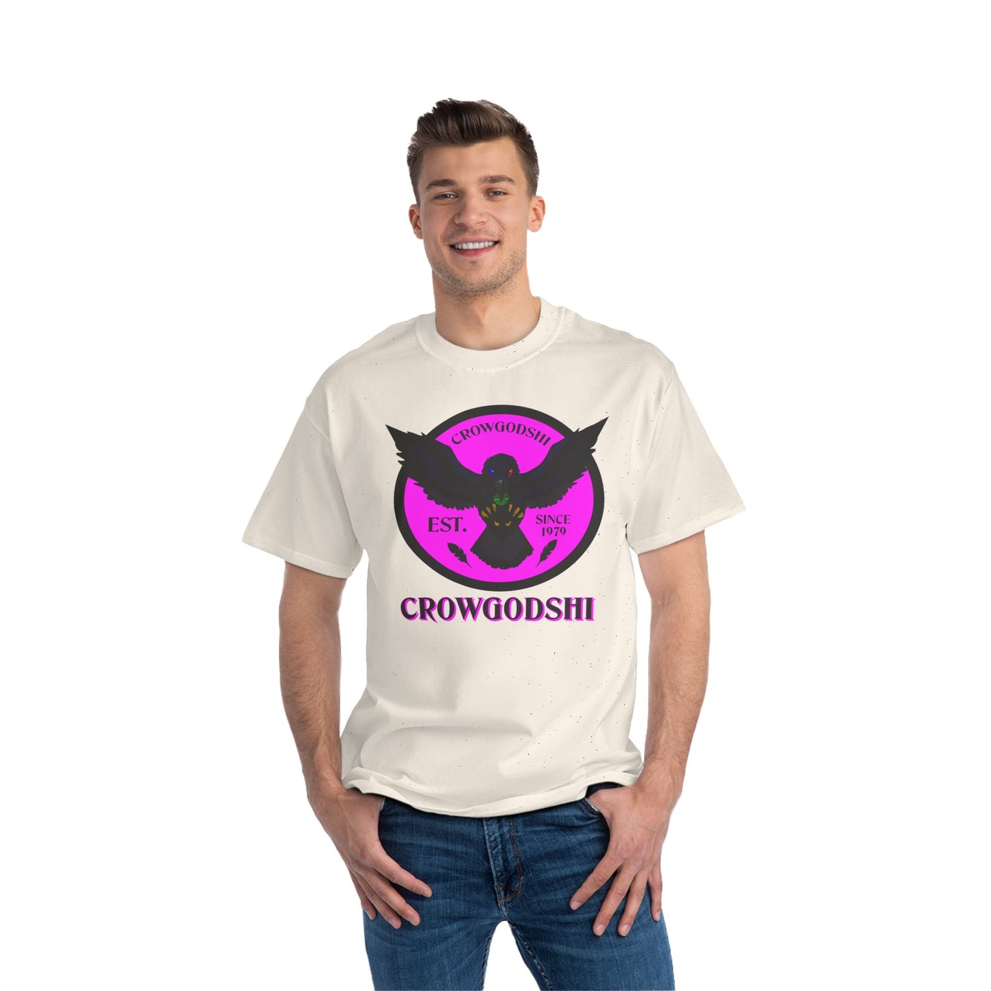 Crowgodshi First Generation Limited Edition Beefy-T®, PINK LOGO