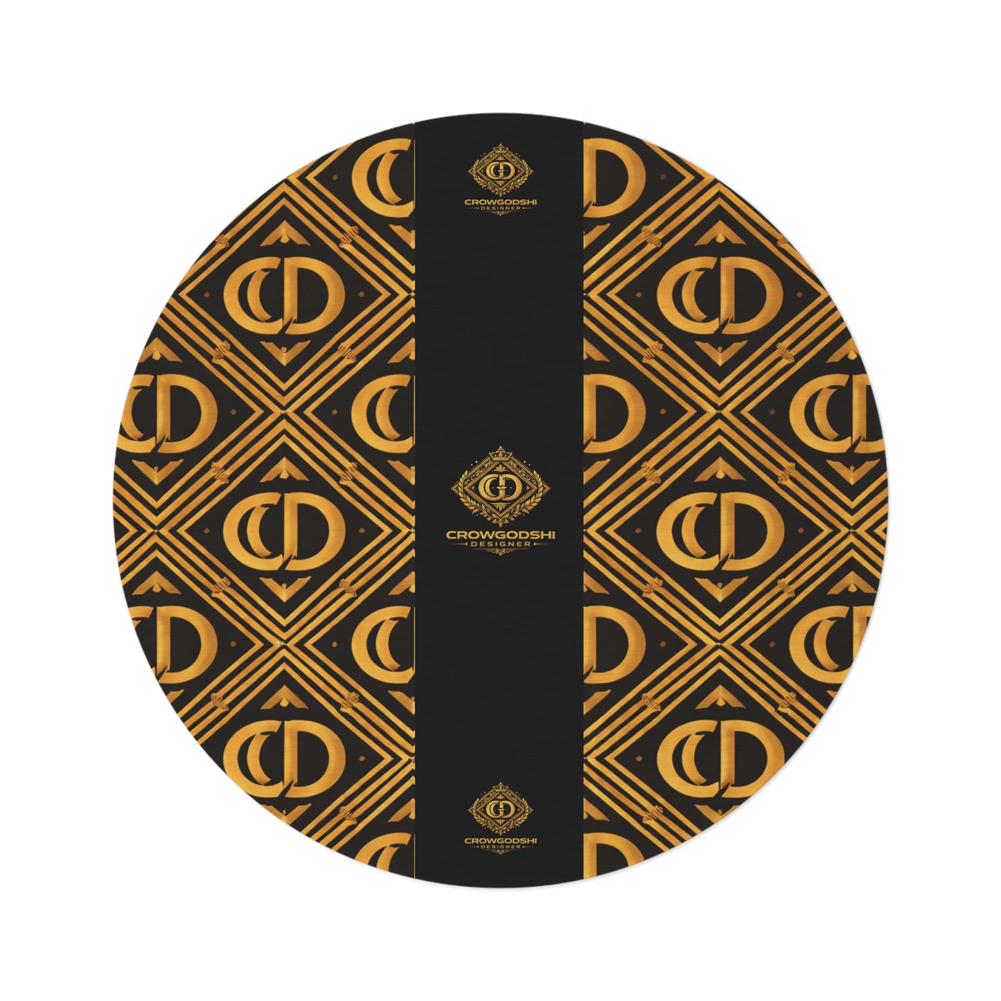 Crowgodshi Designer Round Rug