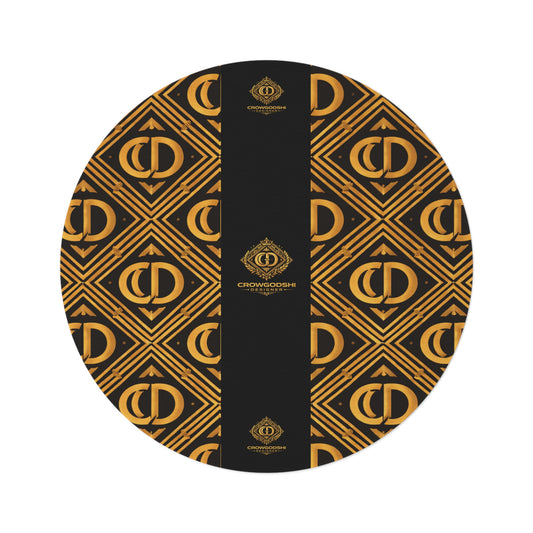 Crowgodshi Designer Round Rug